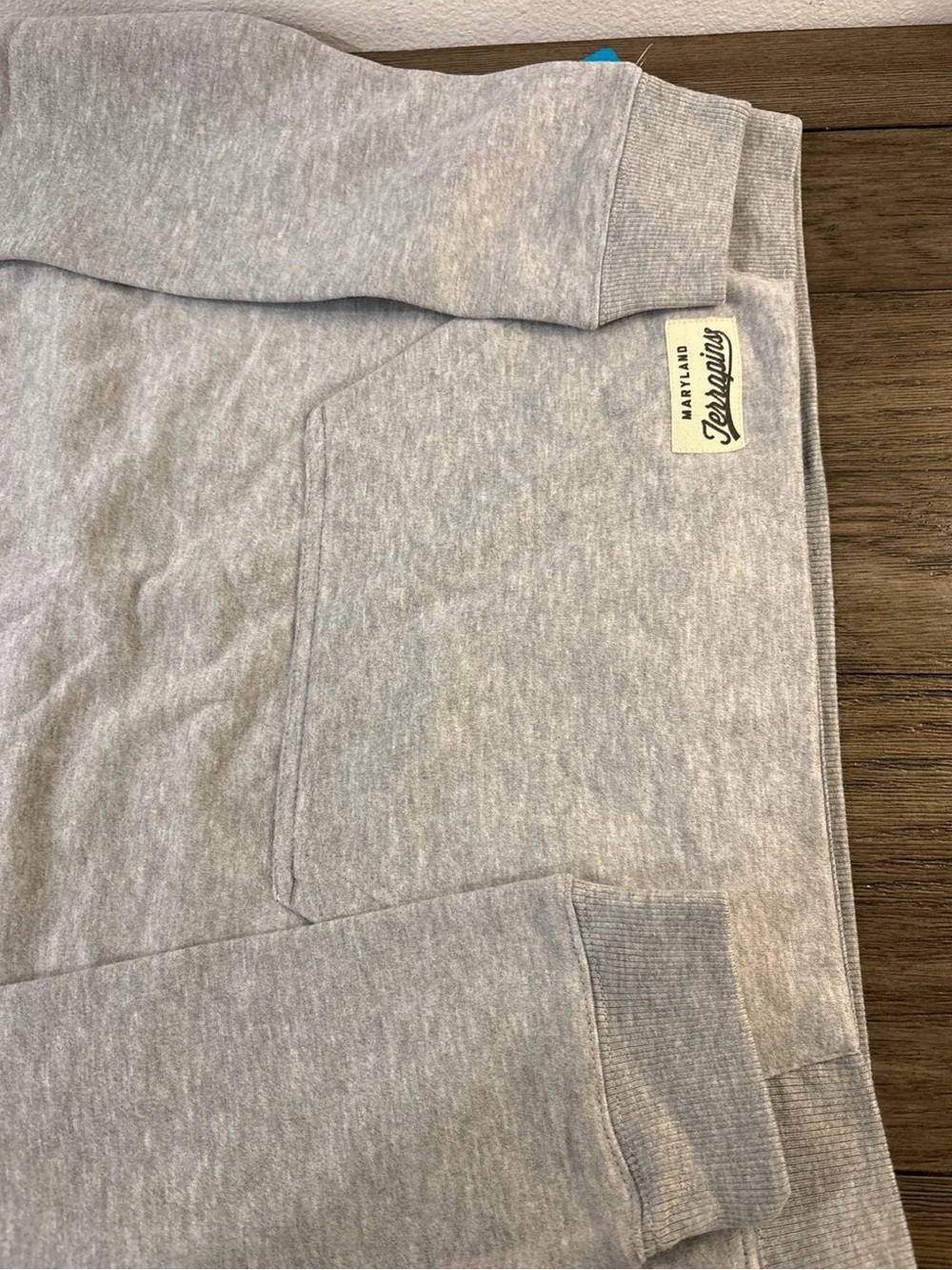 NWT [Gen2] Maryland Terrapins NCAA Football Hoodie Heather Grey Youth XL 18/20 - Picture 5 of 9